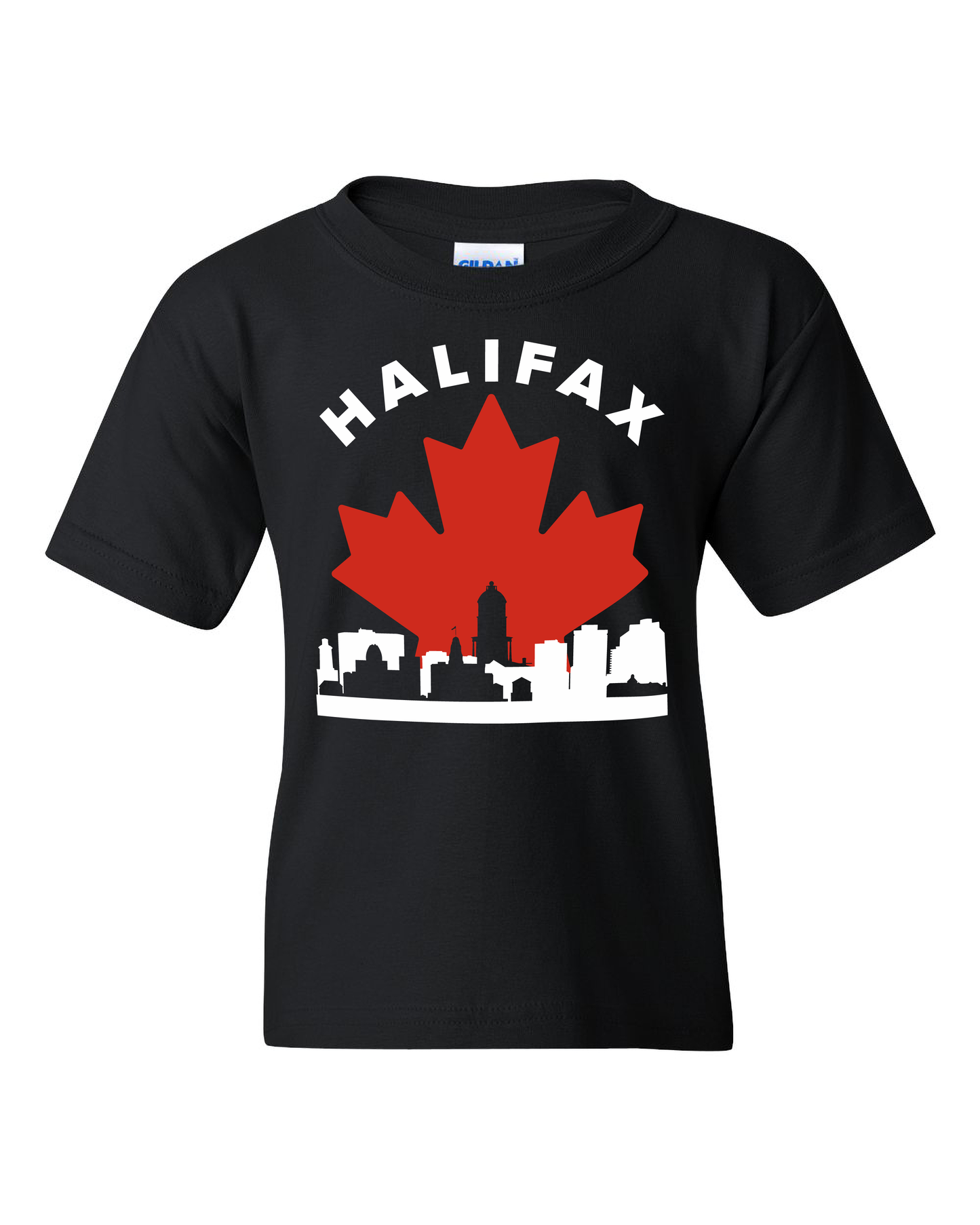 MapleLine Halifax Kinder-T-Shirt aus schwerer Baumwolle – Strapazierfähiges Material für kleine Küstenliebhaber