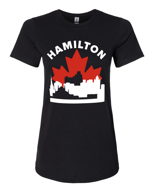MapleLine Hamilton Women’s Premium Tee – Effortless Style with Steel‑City Strength