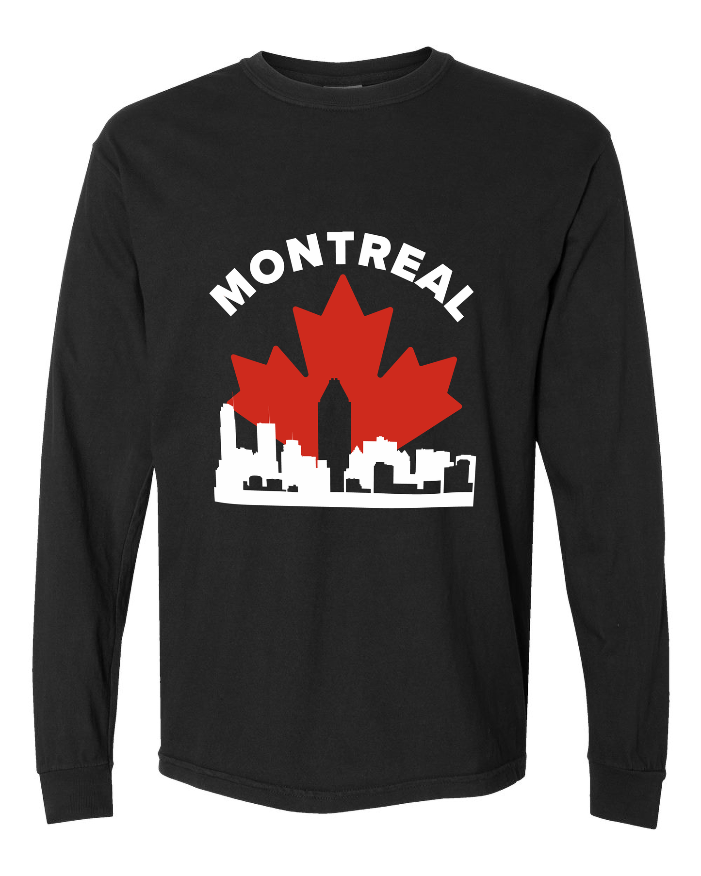 MapleLine Montreal Langarmshirt, schwere Qualität – Lässige Passform, kraftvolle kulturelle Ausstrahlung