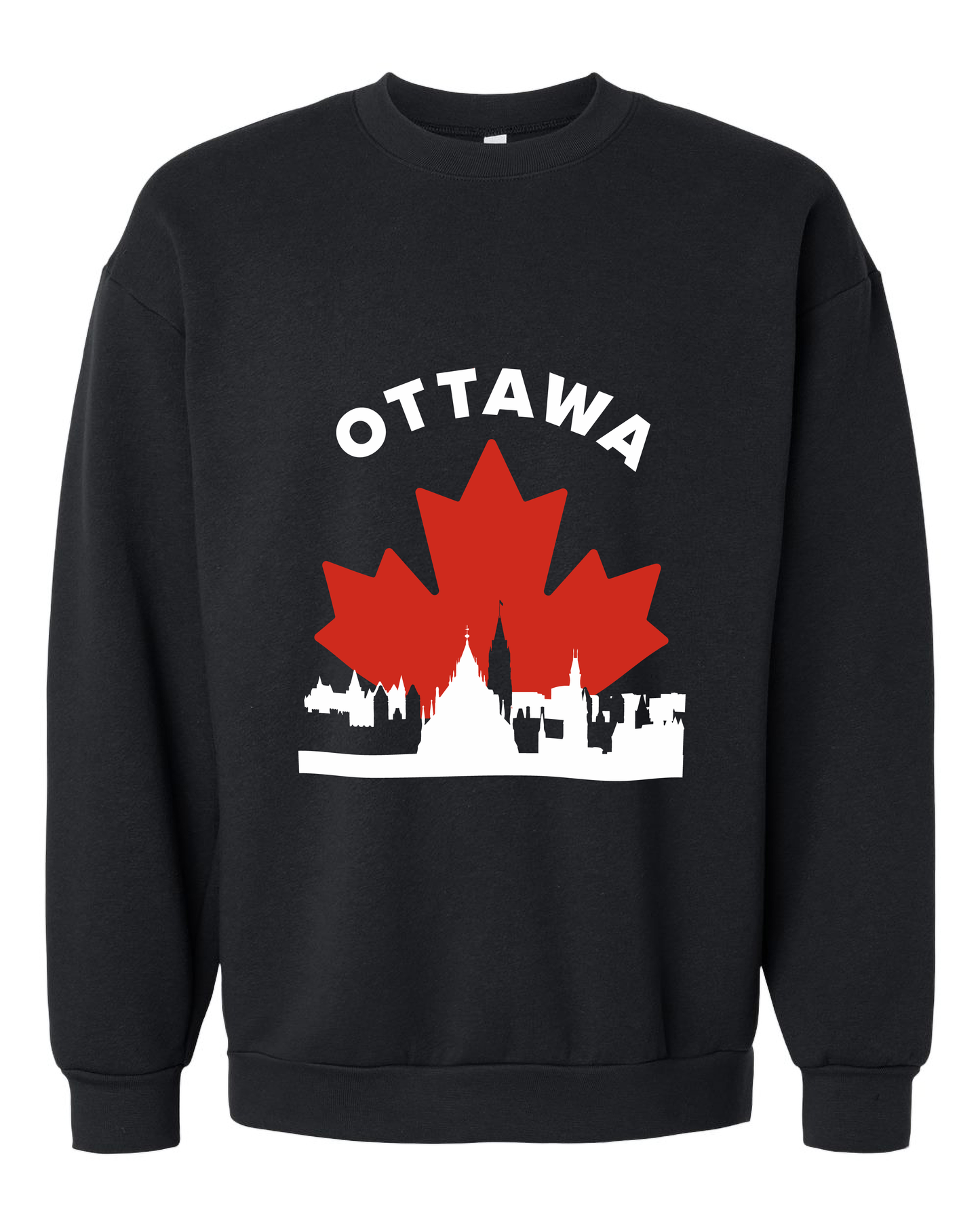 MapleLine Ottawa Premium Fleece Crewneck – Capital Warmth with True Canadian Pride