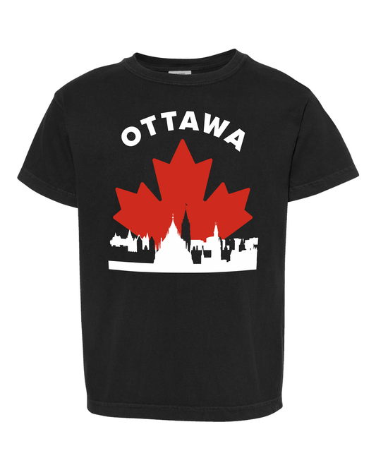 MapleLine Ottawa Kids Premium Tee – Soft, Strong & Proudly Canadian