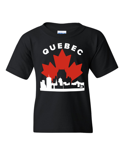 MapleLine Québec Kids Heavy Cotton Tee – Strong Fabric for Little Francophone Hearts