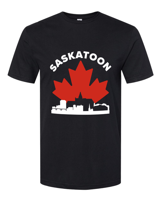 MapleLine Saskatoon Softstyle Tee – Everyday Comfort, Prairie Calm
