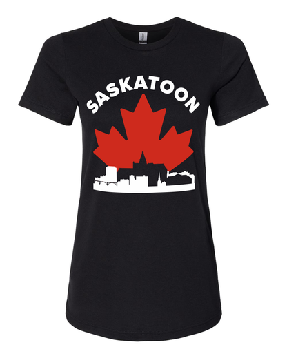 MapleLine Saskatoon Women’s Tee – Effortless Style with Prairie Charm