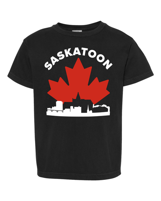 MapleLine Saskatoon Kids Premium Tee – Soft, Strong & Born for Wide‑Open Skies