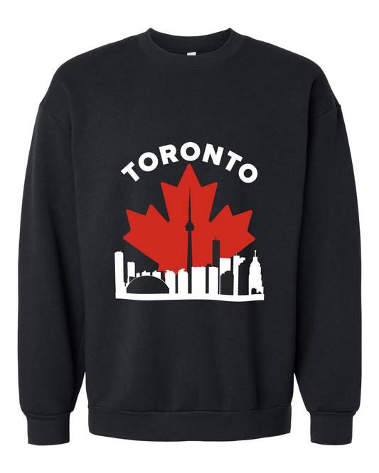 MapleLine Toronto Premium Fleece Crewneck – Urban Warmth with Skyline Confidence