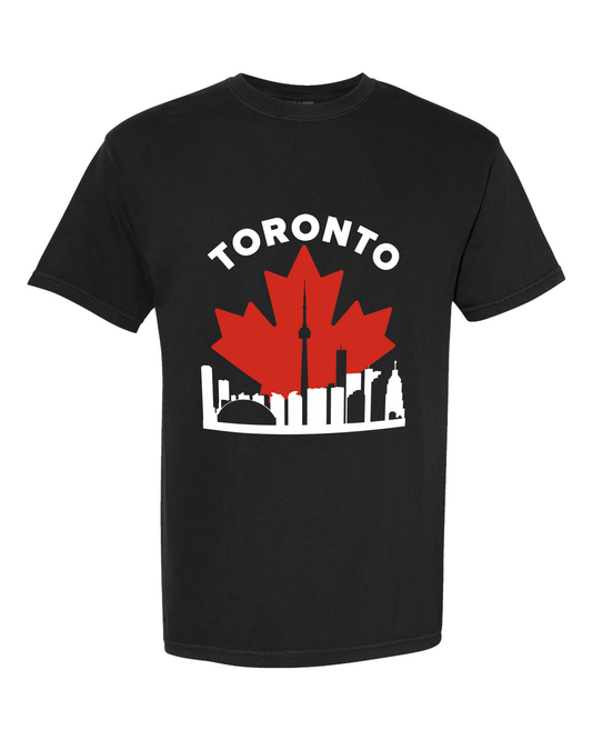 MapleLine Toronto Garment‑Dyed Premium Tee – Soft Texture, Bold Urban Identity