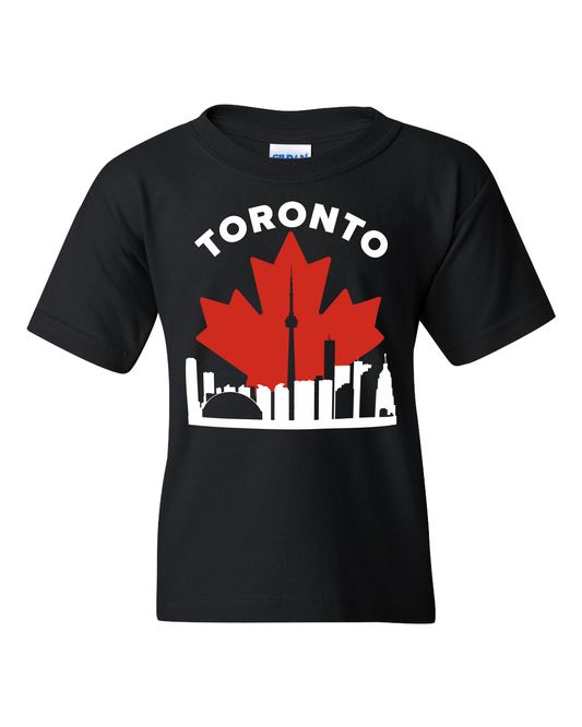 MapleLine Toronto Kids Heavy Cotton Tee – Strong Fabric for Little City Dreamers