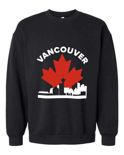 MapleLine Vancouver Premium Fleece-Pullover – Küstenwärme mit Bergstadtflair