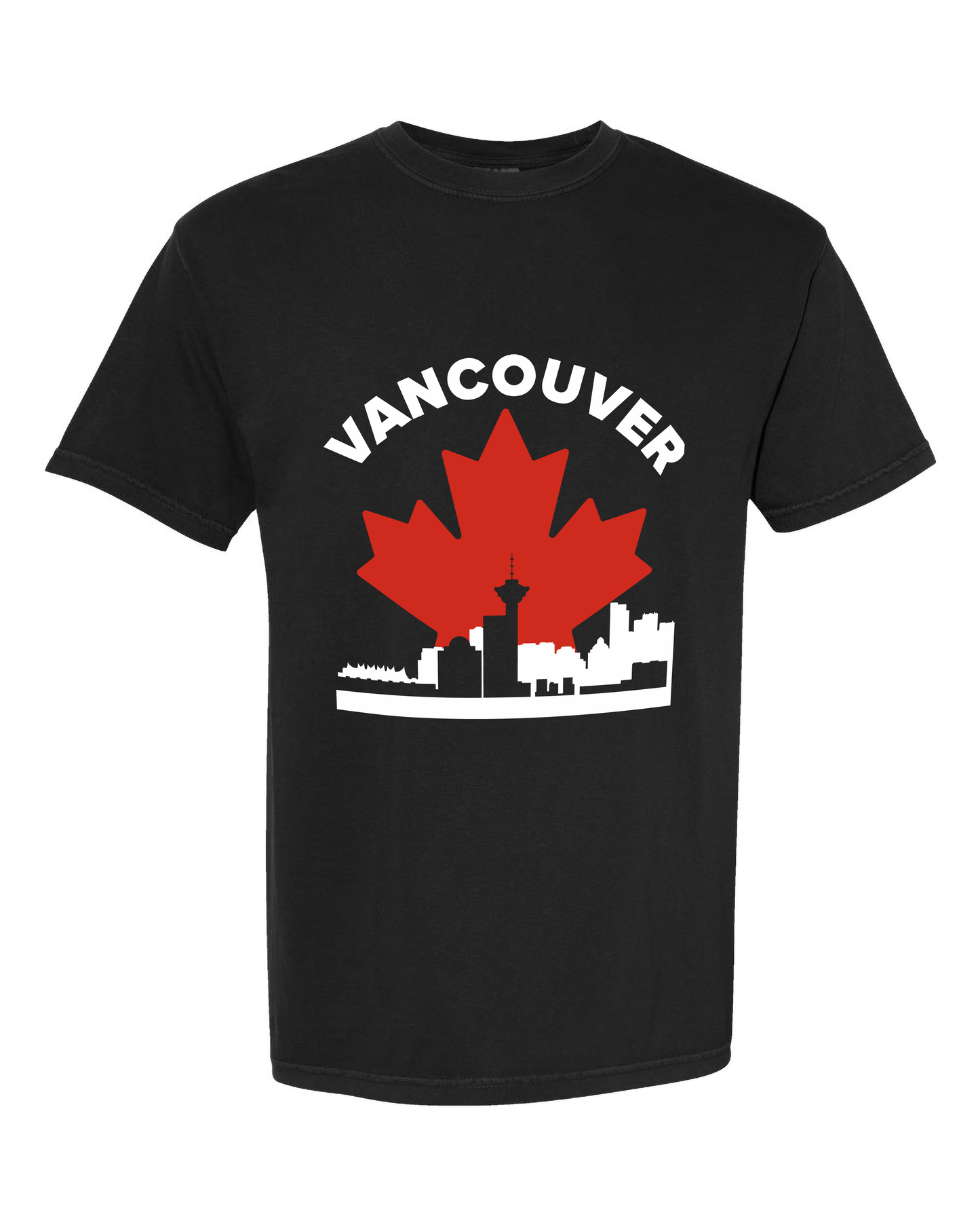 MapleLine Vancouver Garment‑Dyed Premium Tee – Soft Texture, True Coastal Identity