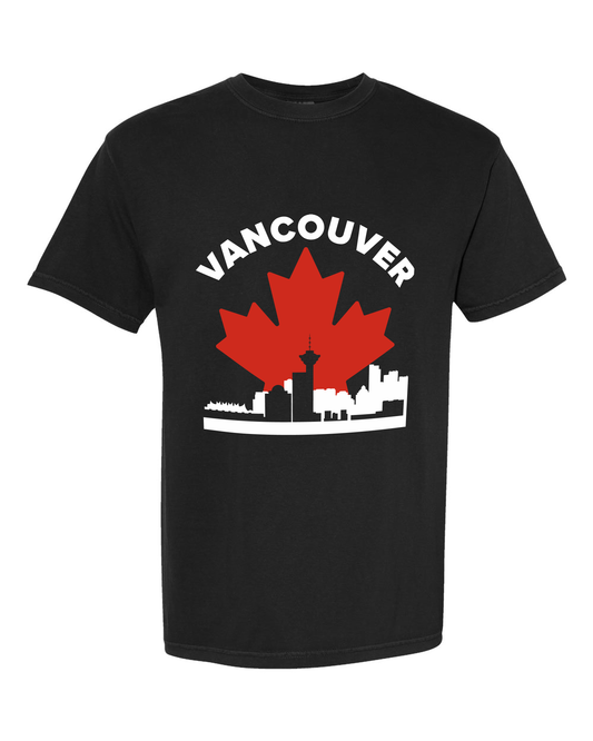 MapleLine Vancouver Garment‑Dyed Premium Tee – Soft Texture, True Coastal Identity