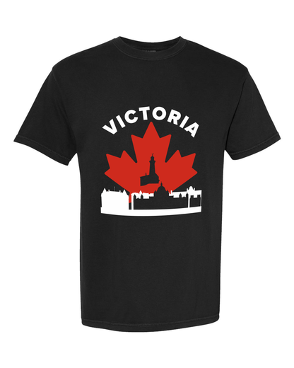 MapleLine Victoria Premium-T-Shirt, stückgefärbt – Weiche Textur, authentischer Inselcharakter