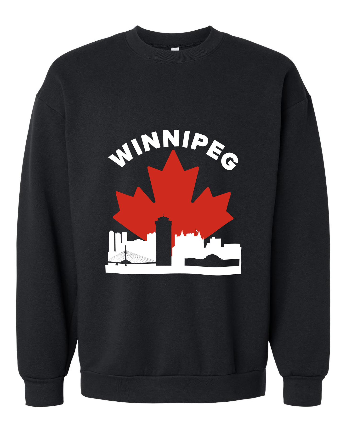 MapleLine Winnipeg Premium Fleece Crewneck – Winter Warmth with Prairie Strength