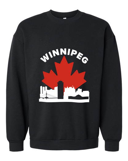 MapleLine Winnipeg Premium Fleece Crewneck – Winter Warmth with Prairie Strength