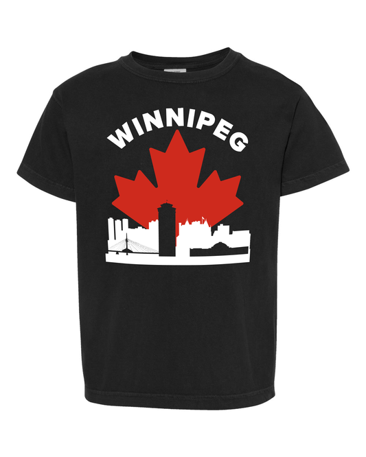 MapleLine Winnipeg Kids Premium Tee – Soft, Strong & Built for Cold Seasons