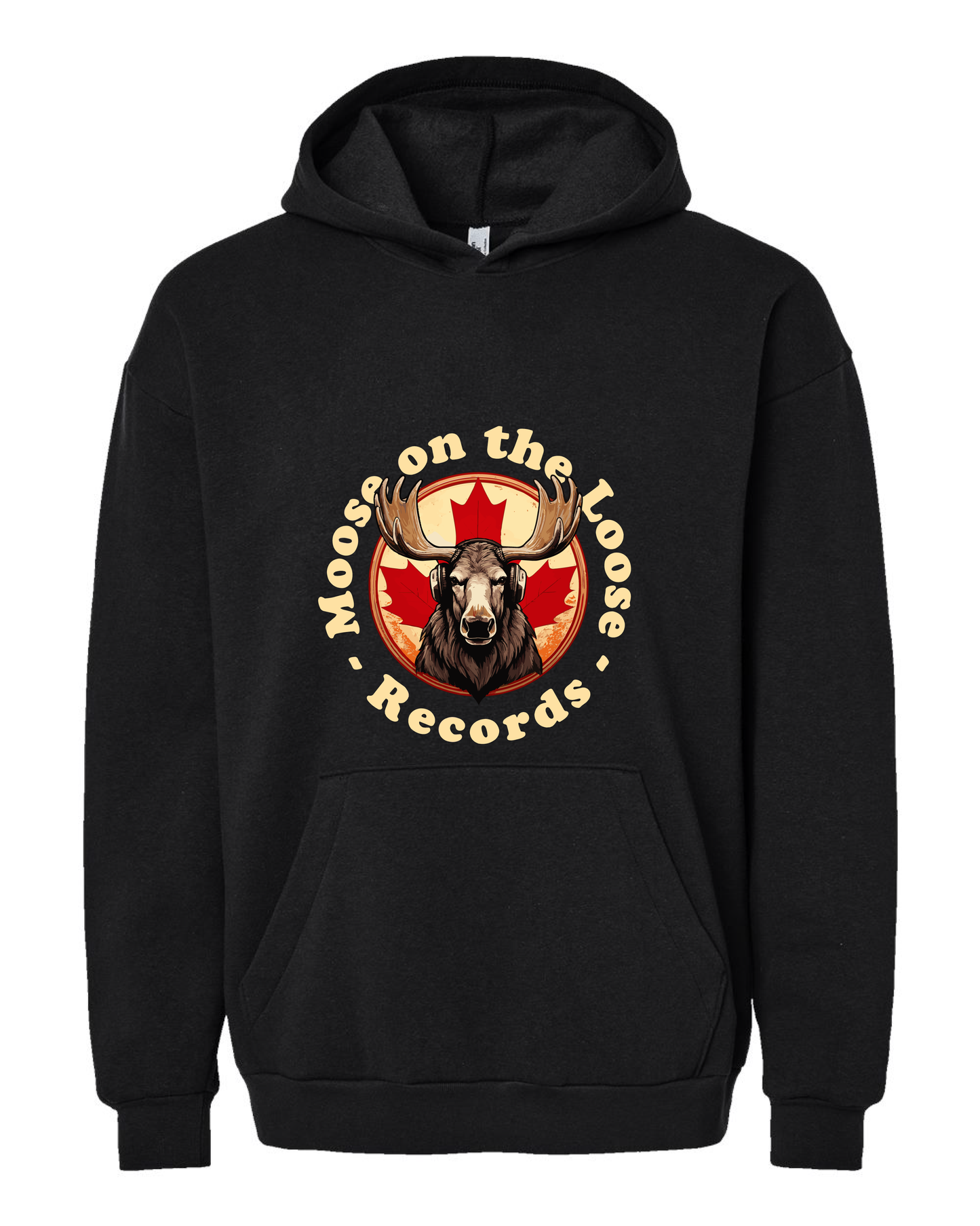 Moose on the Loose Records Premium Hoodie – Cozy Layers, Proud Prairie Rhythm