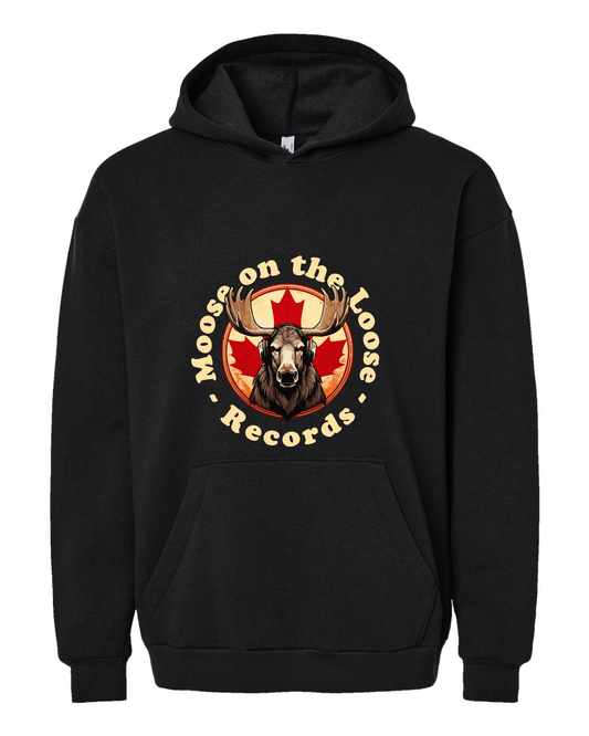 Moose on the Loose Records Premium Hoodie – Cozy Layers, Proud Prairie Rhythm