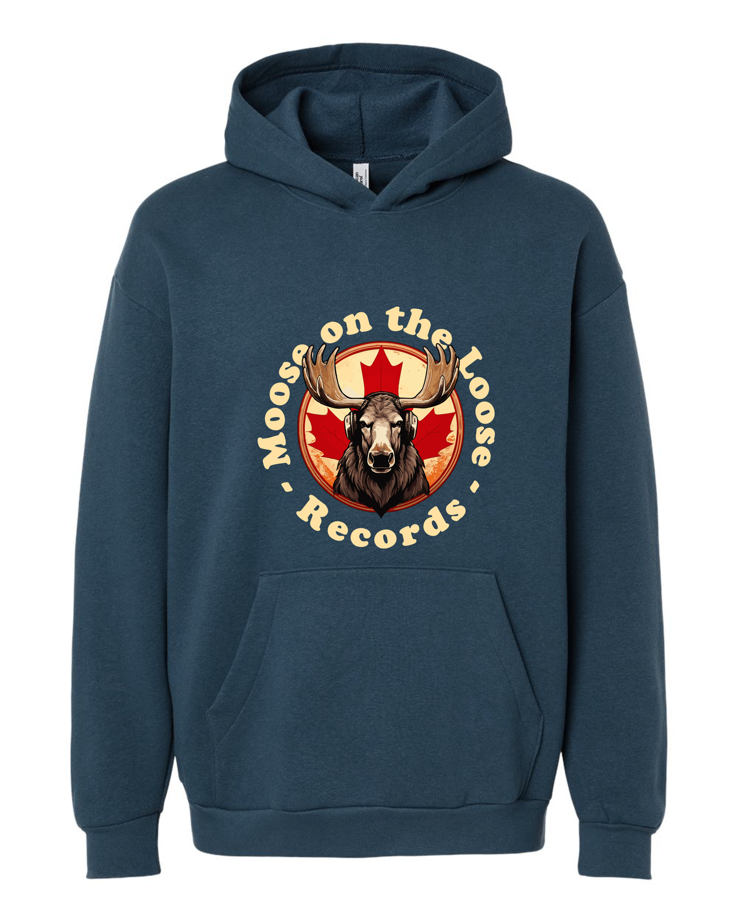 Moose on the Loose Records Premium Hoodie – Cozy Layers, Proud Prairie Rhythm