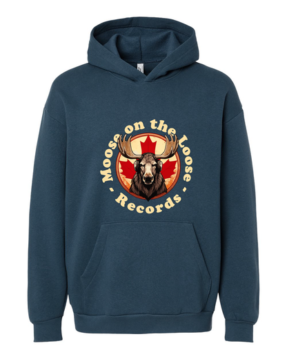 Moose on the Loose Records Premium Hoodie – Cozy Layers, Proud Prairie Rhythm