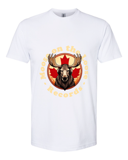 Moose on the Loose Records T-Shirt – Alltagskomfort, wilder kanadischer Rhythmus