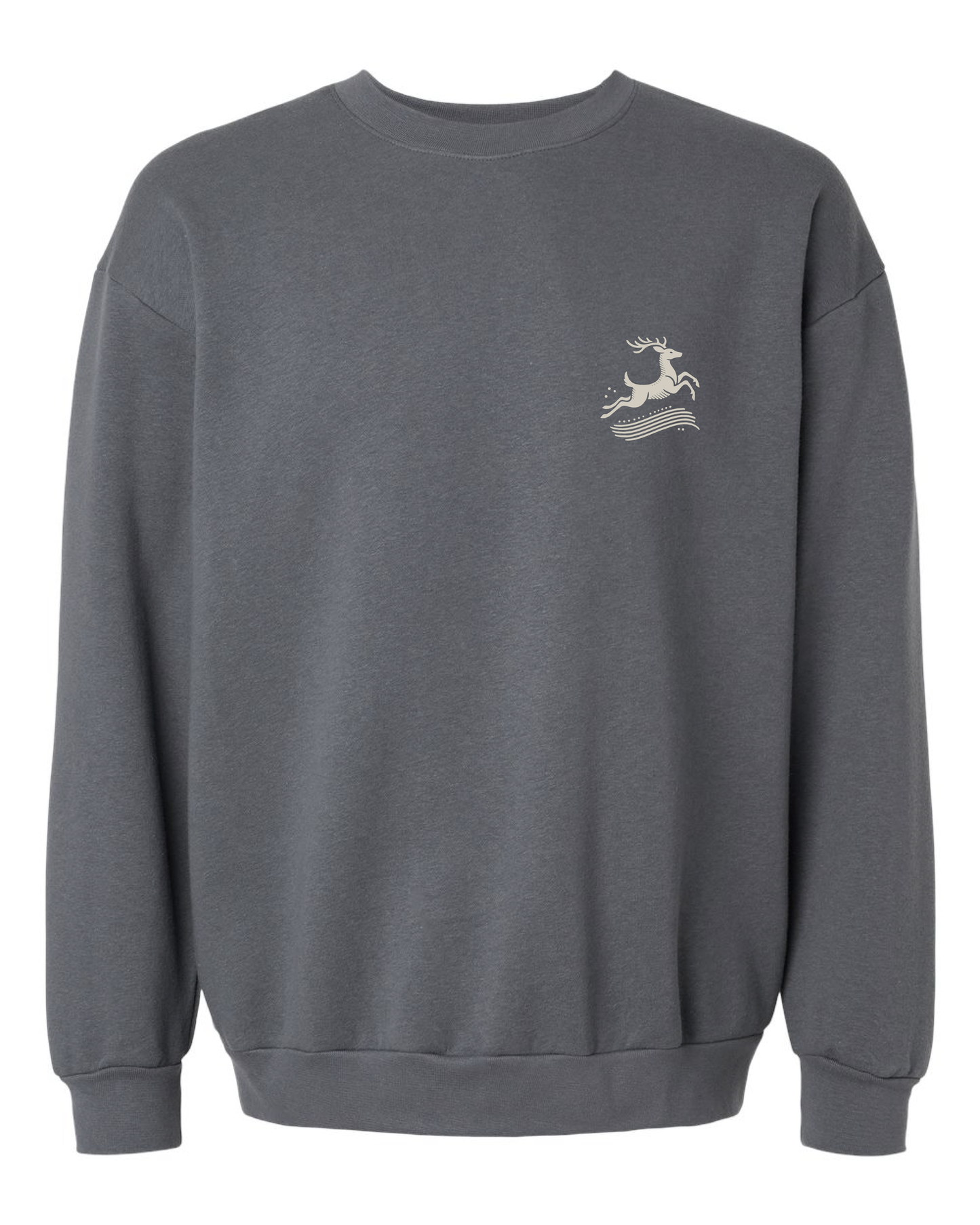 Soft Steps – Nordic Deer Premium Crewneck with calm warmth