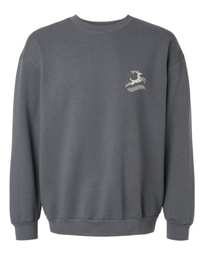 Soft Steps – Nordic Deer Premium Crewneck with calm warmth
