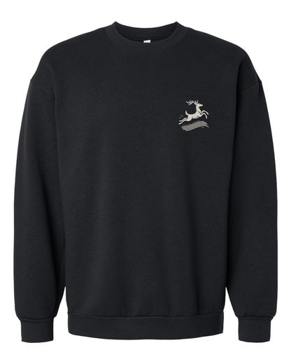 Soft Steps – Nordic Deer Premium Crewneck with calm warmth