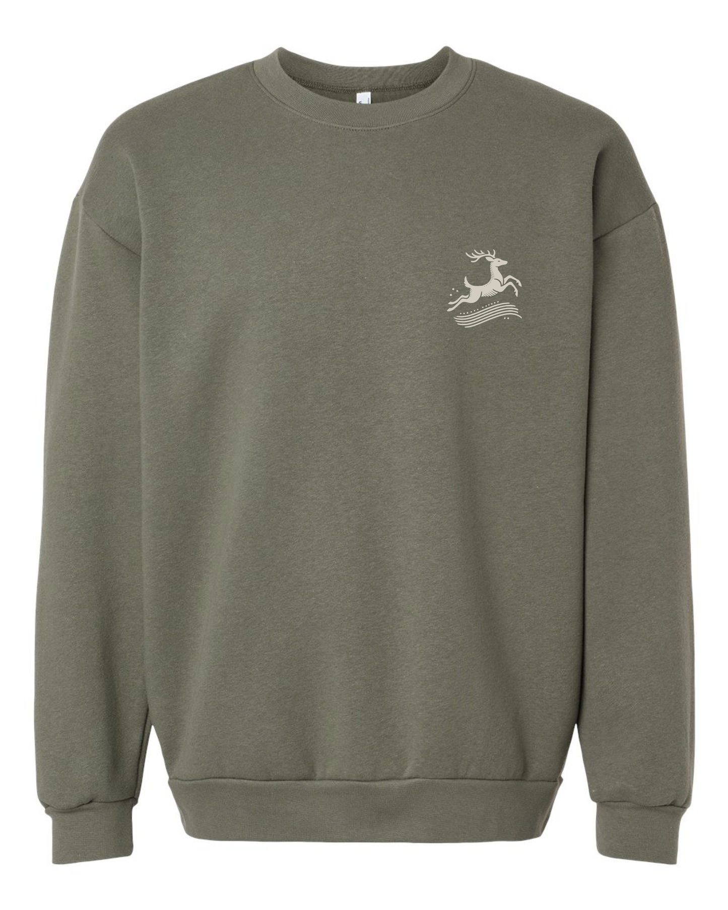 Soft Steps – Nordic Deer Premium Crewneck with calm warmth