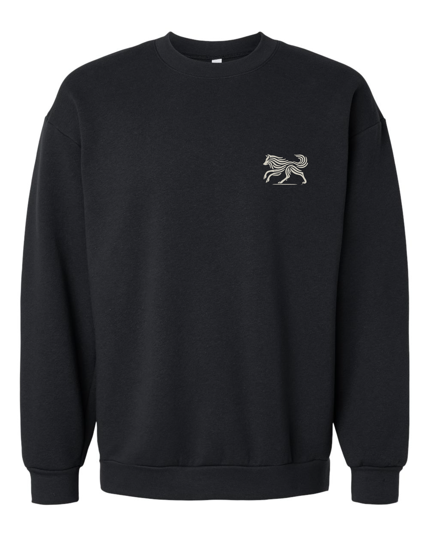 Into the Quiet – Nordic Wolf Premium Crewneck with grounded comfort