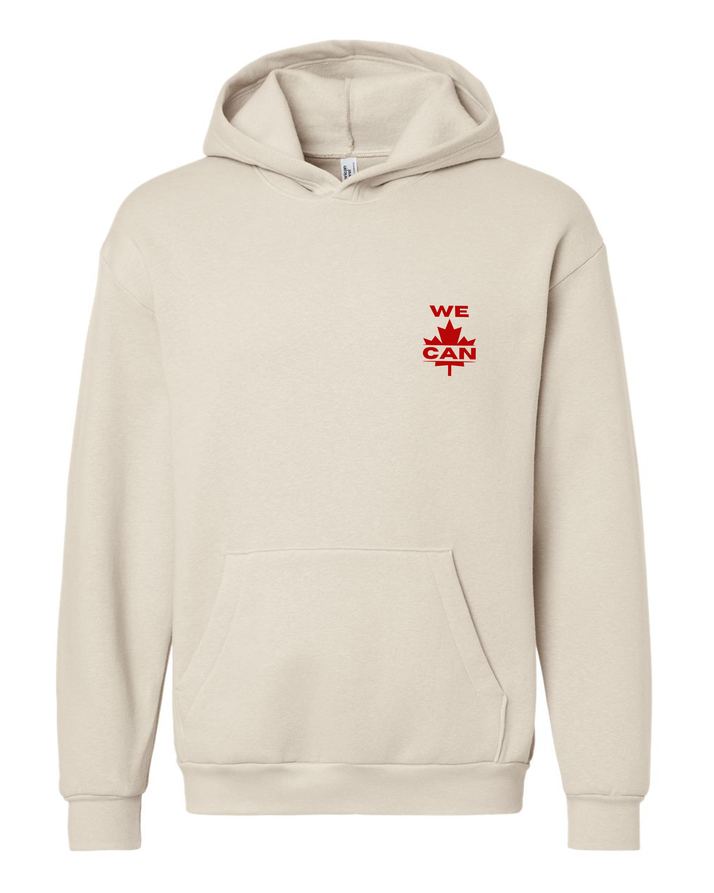 WE CAN Minimal Hoodie – Small Print, Big Meaning