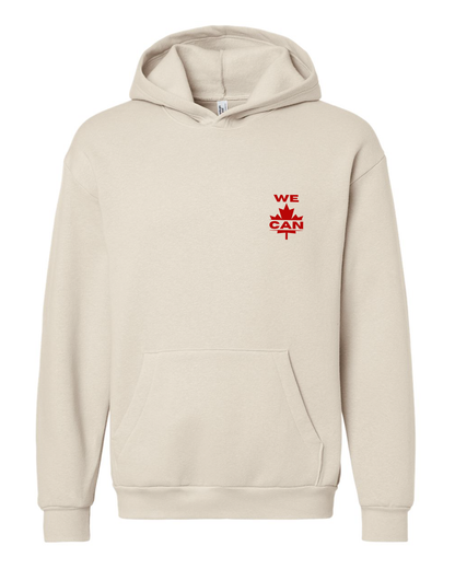 WE CAN Minimal Hoodie – Small Print, Big Meaning