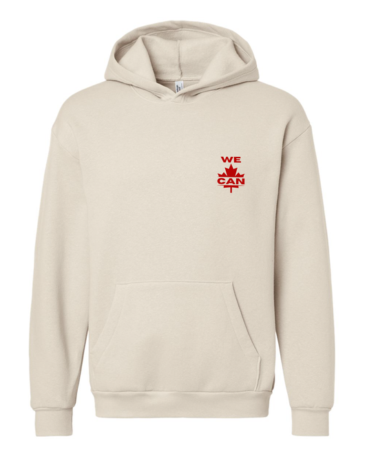 WE CAN Minimal Hoodie – Small Print, Big Meaning