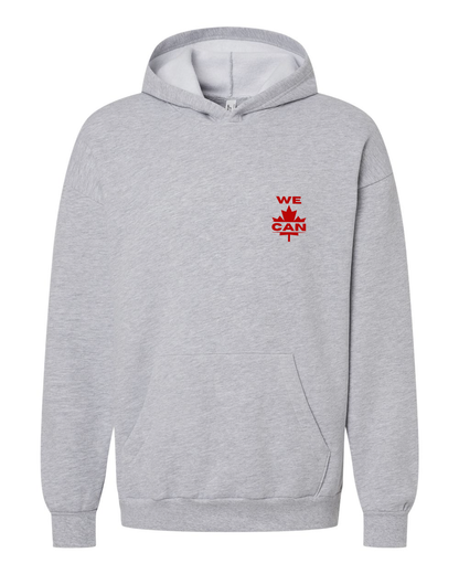 WE CAN Minimal Hoodie – Small Print, Big Meaning