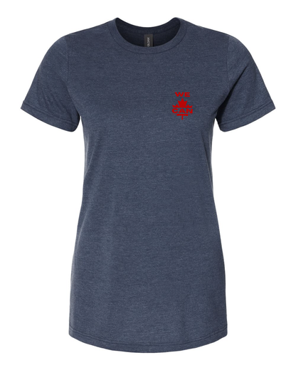 WE CAN Women’s Minimal Tee – Subtle Print, Strong Canadian Heart