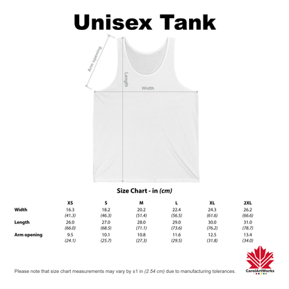 “Red White & Maple” Unisex Jersey Tank - Bold Canadian Pride Design