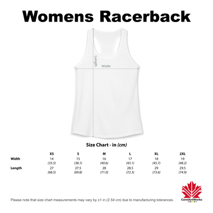 “Red White & Maple” Women’s Racerback Tank - Patriotic Canada Summer Style
