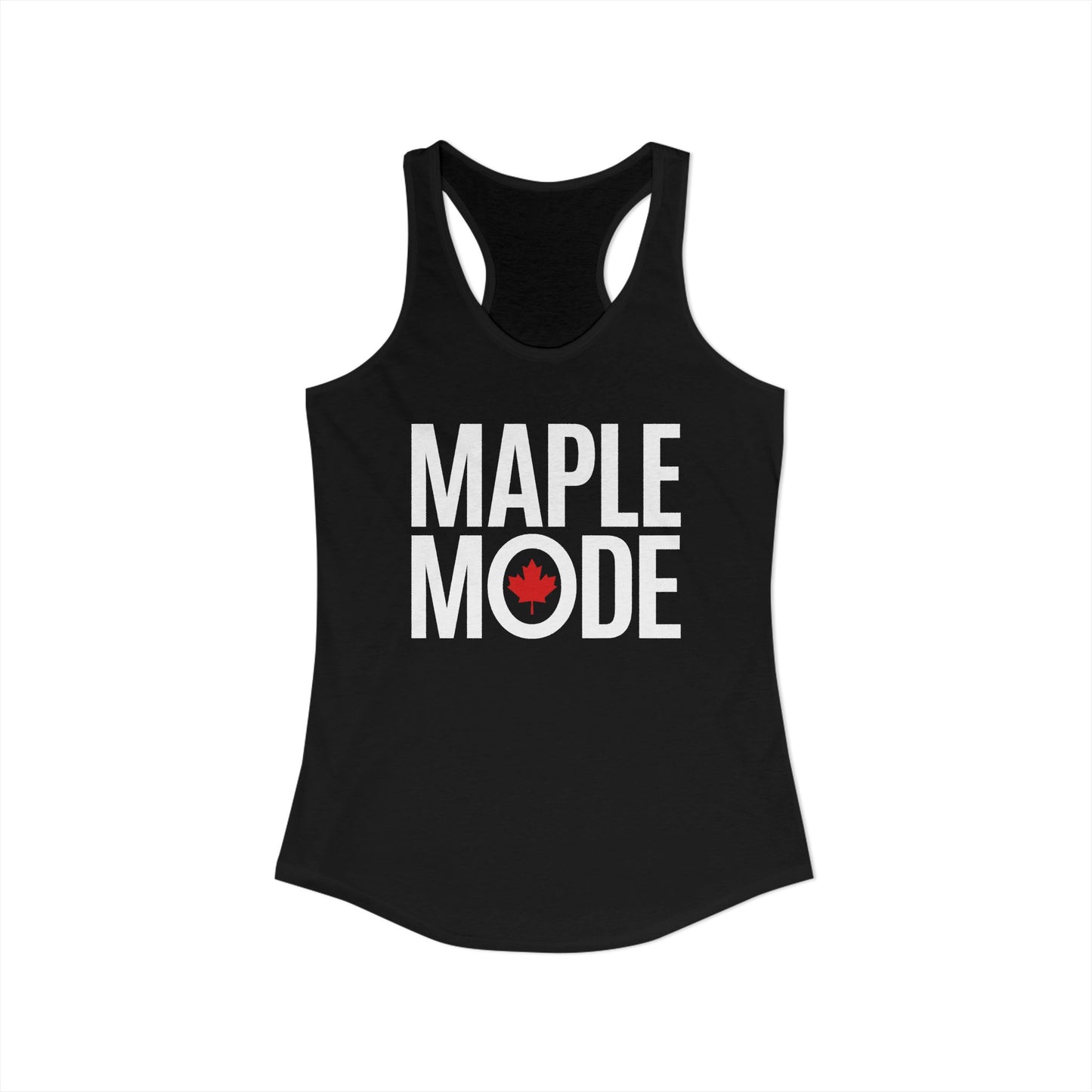 “Maple Mode” Women’s Racerback Tank - Minimalist Canada Style