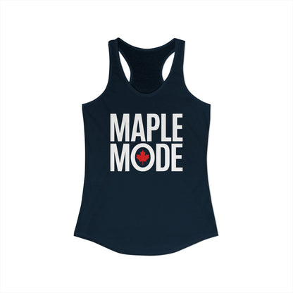 “Maple Mode” Women’s Racerback Tank - Minimalist Canada Style