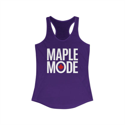 “Maple Mode” Women’s Racerback Tank - Minimalist Canada Style