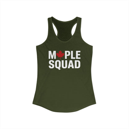 “Maple Squad” Women’s Racerback Tank - Matching Canada Group Style