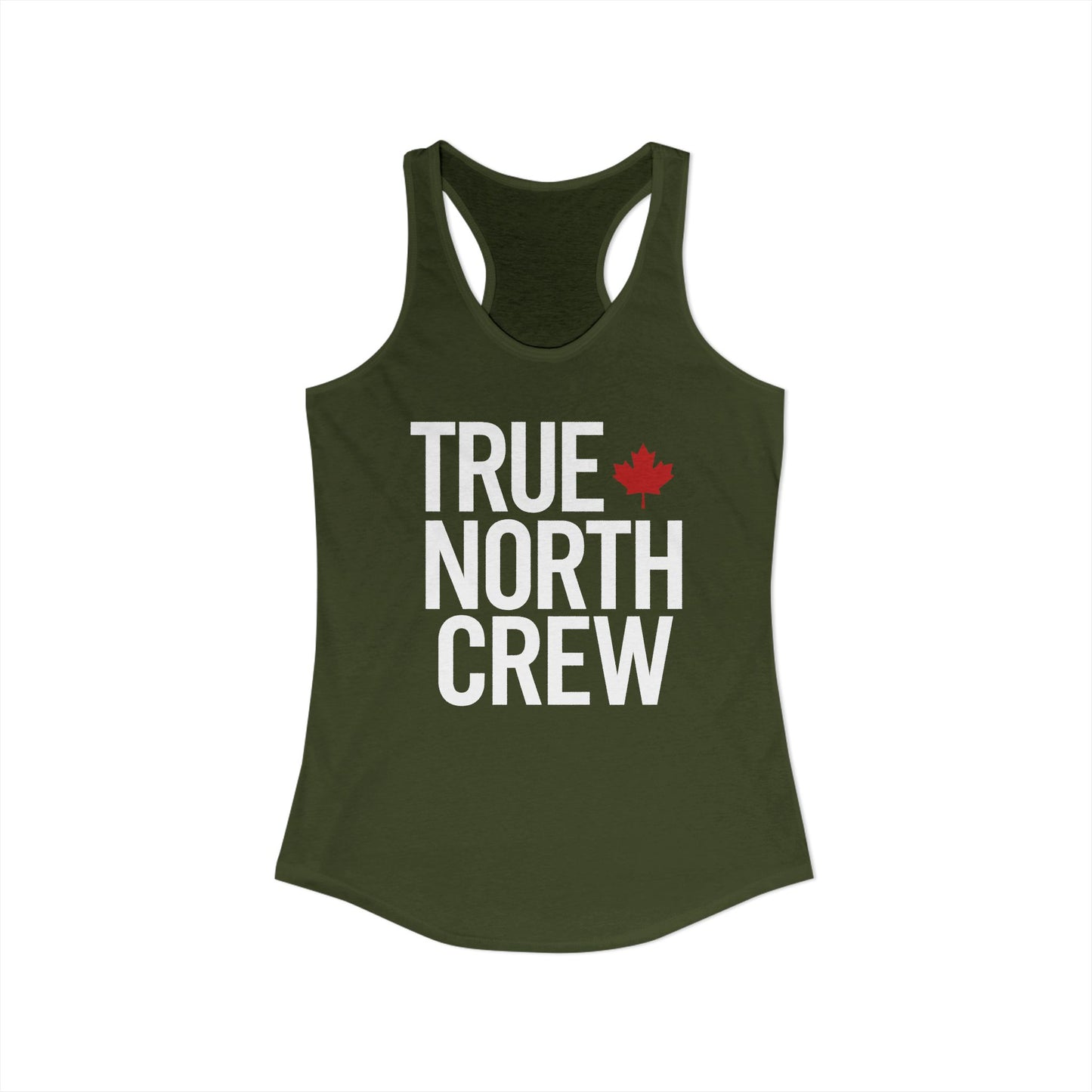 “True North Crew” Women’s Racerback Tank - Clean Canadian Lifestyle Look