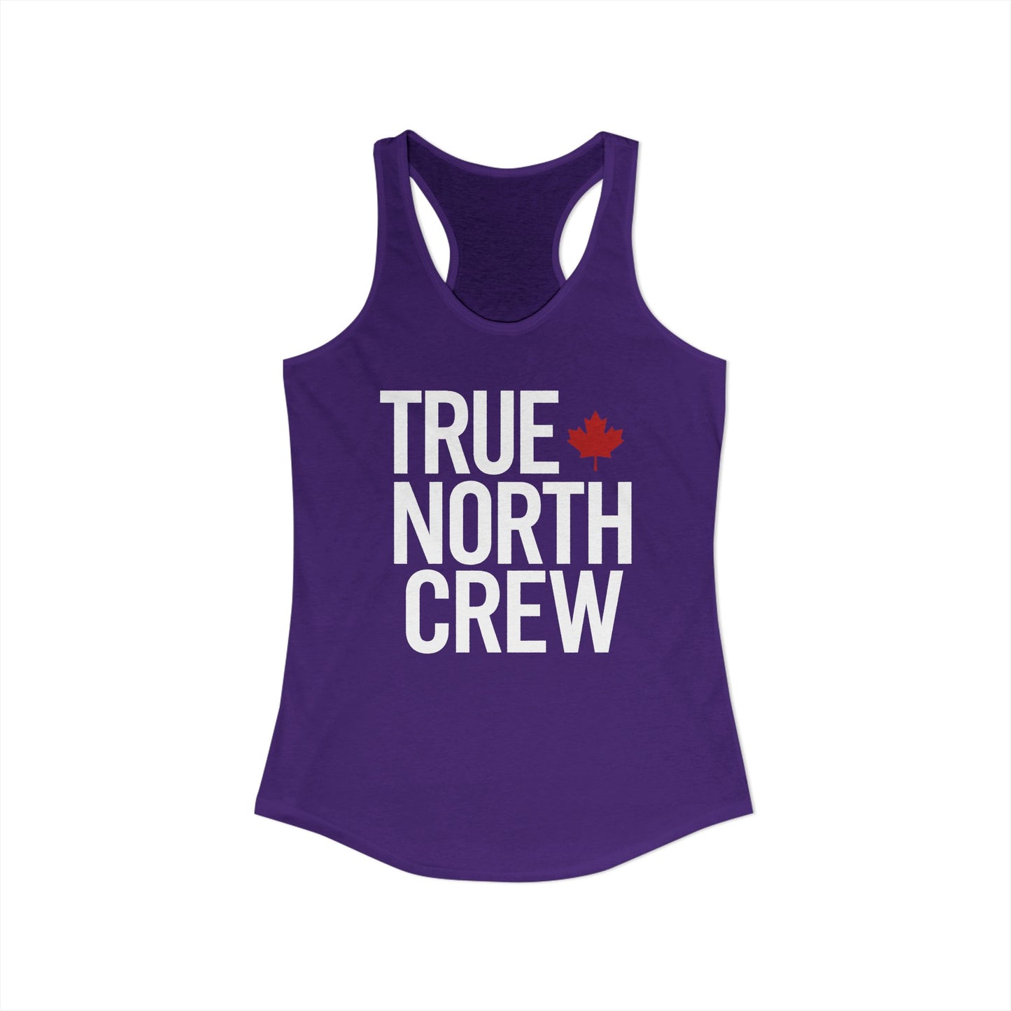 “True North Crew” Women’s Racerback Tank - Clean Canadian Lifestyle Look
