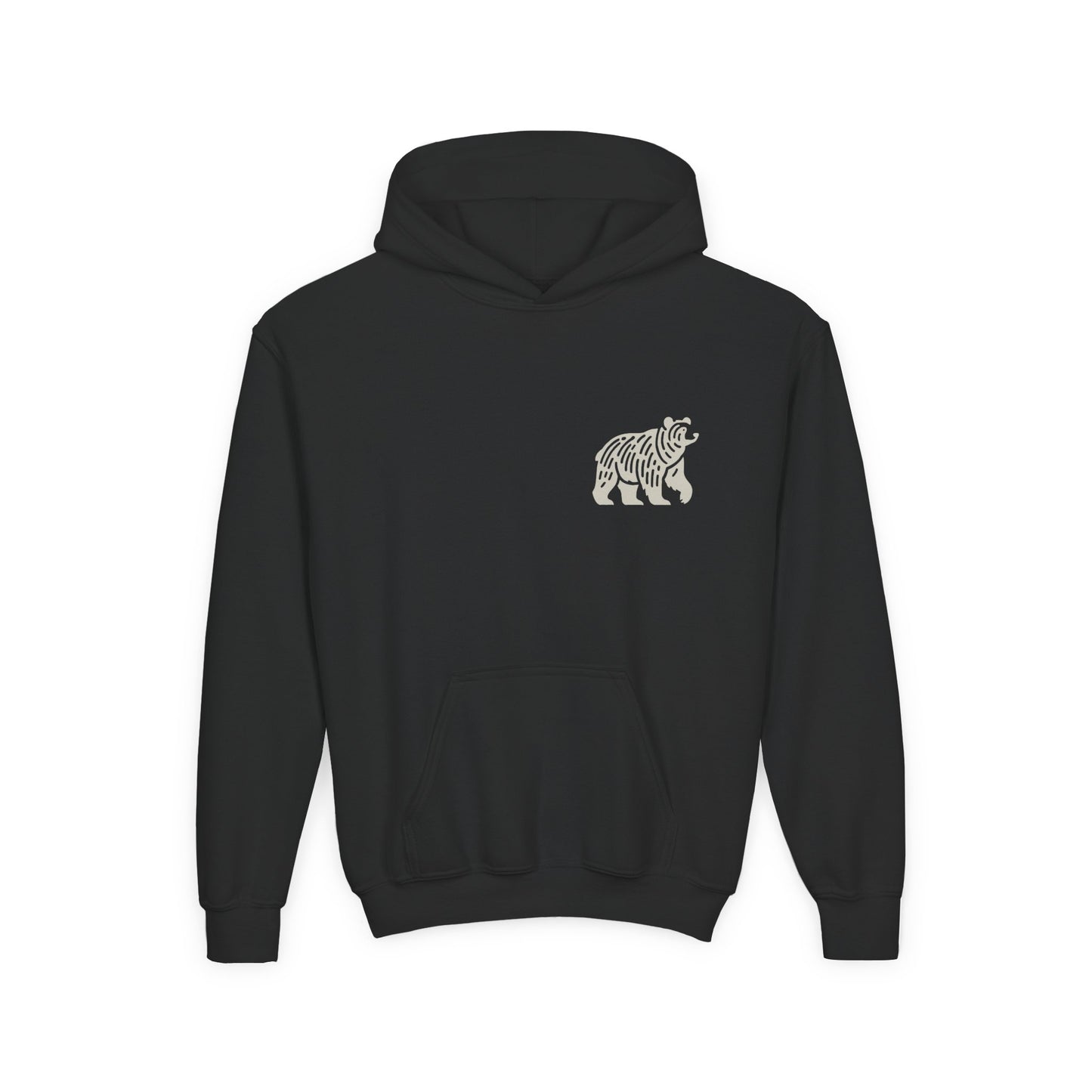 Strong and Cozy – Nordic Bear Youth Hoodie