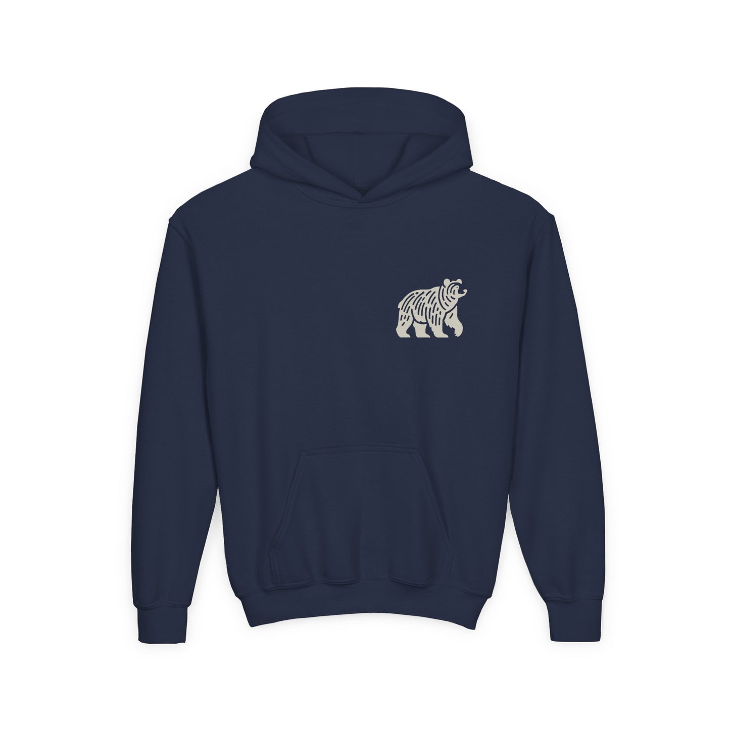 Strong and Cozy – Nordic Bear Youth Hoodie