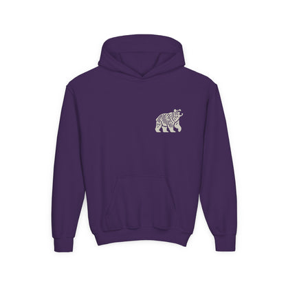 Strong and Cozy – Nordic Bear Youth Hoodie
