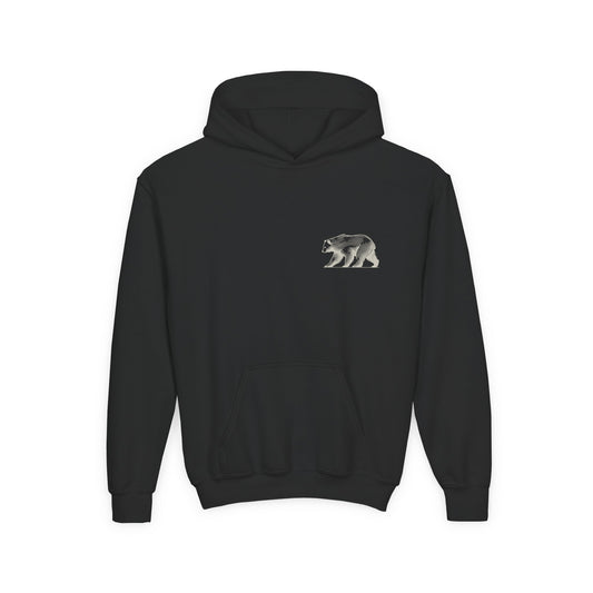 Strong and Cozy – Nordic Bear Youth Hoodie