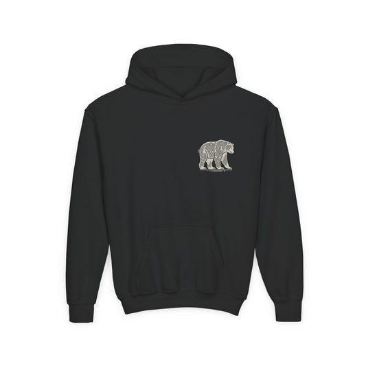 Strong and Cozy – Nordic Bear Youth Hoodie