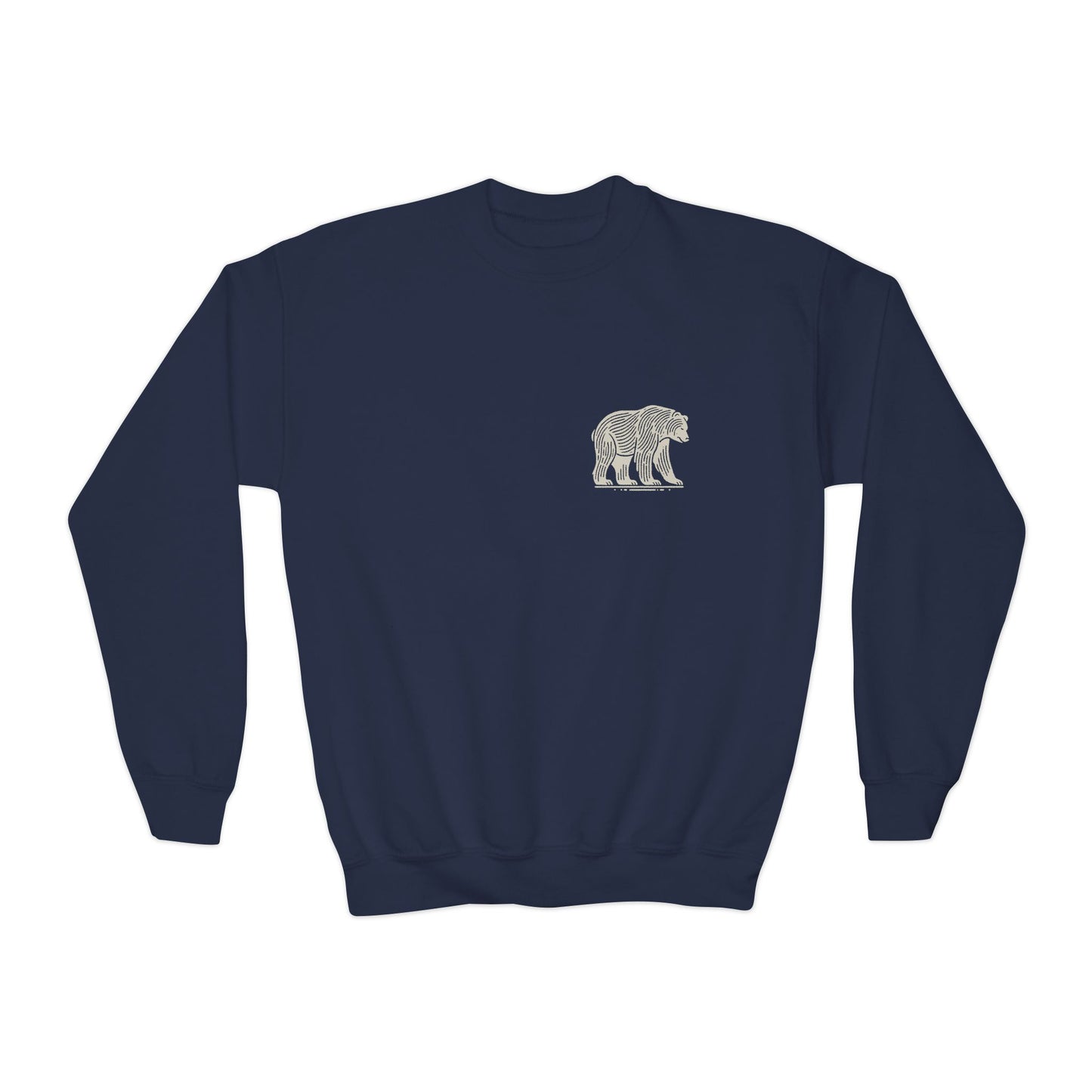 Durable Comfort – Nordic Bear Youth Sweatshirt
