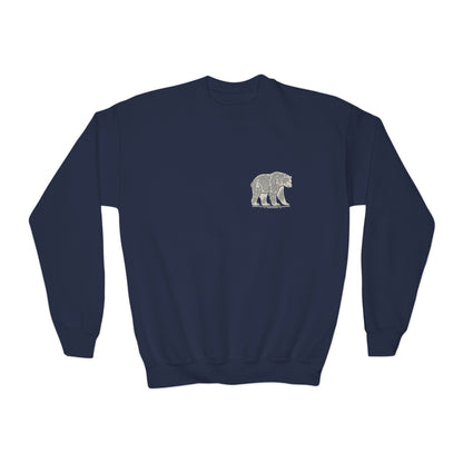 Durable Comfort – Nordic Bear Youth Sweatshirt