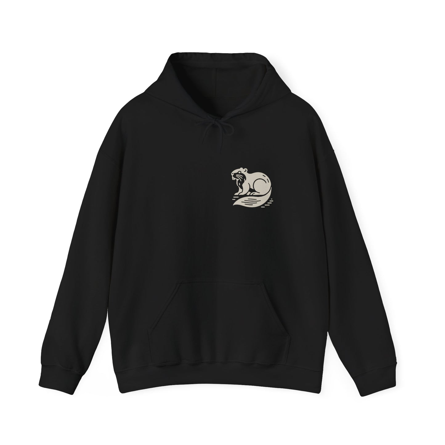 No Drama Warmth – Nordic Beaver Hoodie for daily wear